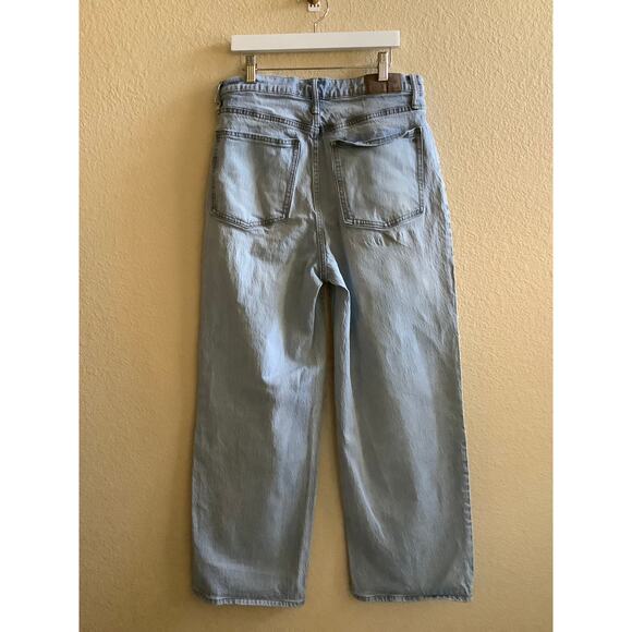 Madewell The Perfect Vintage Wide Leg Crop Jeans Sz 29 - Picture 2 of 5